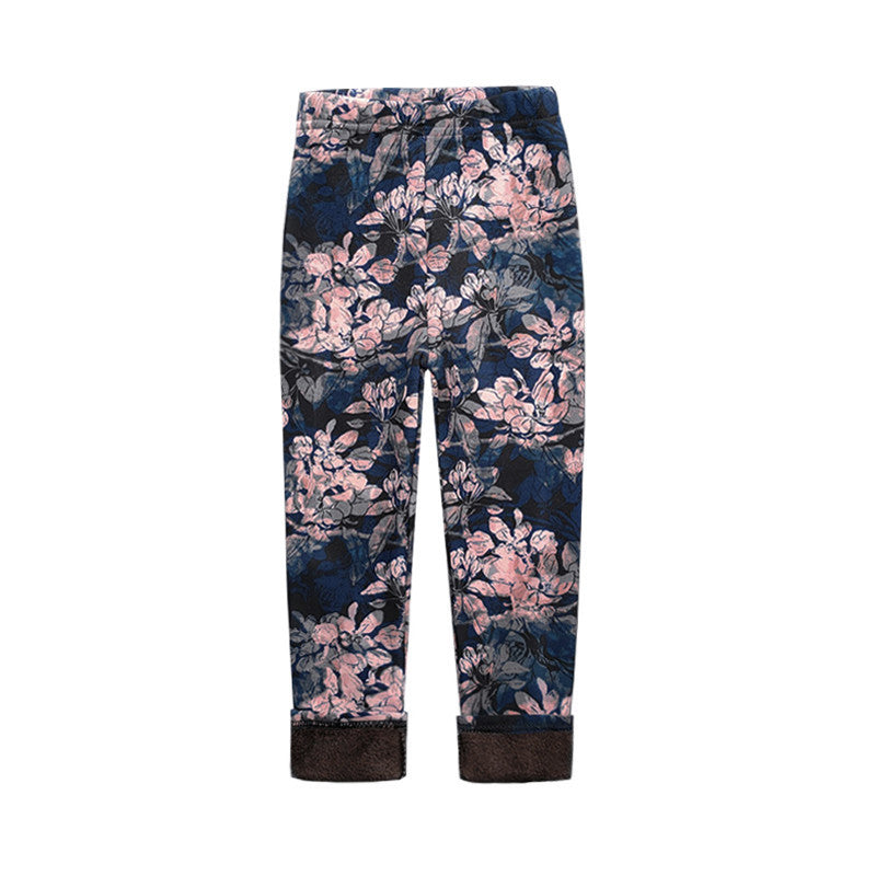 Fleece-lined Thermal Leggings For Girls