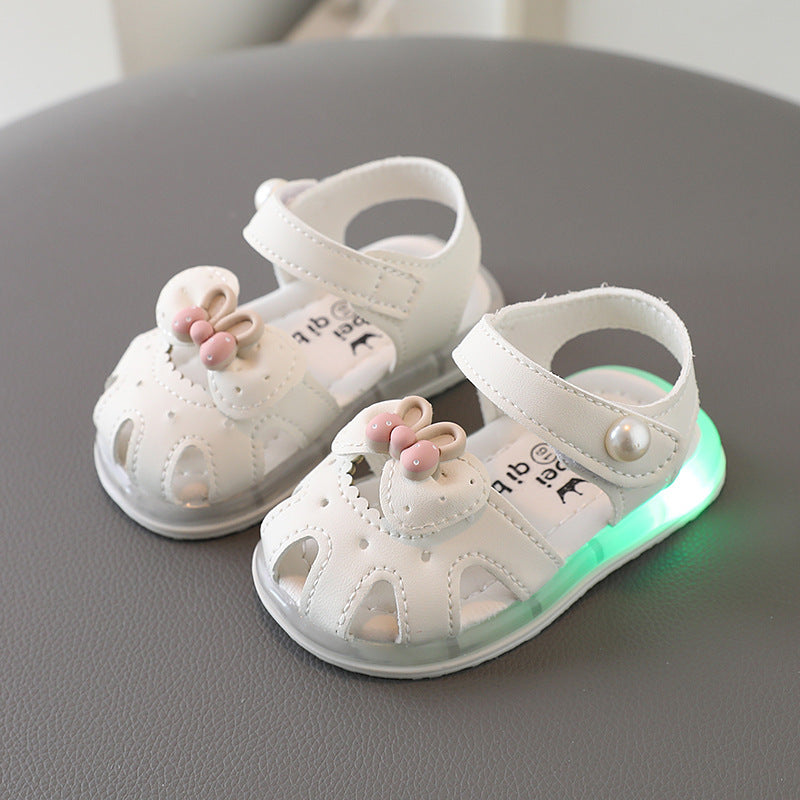 Baby/Toddler Soft soled Toe Cap Anti Slip Light Up Sandals