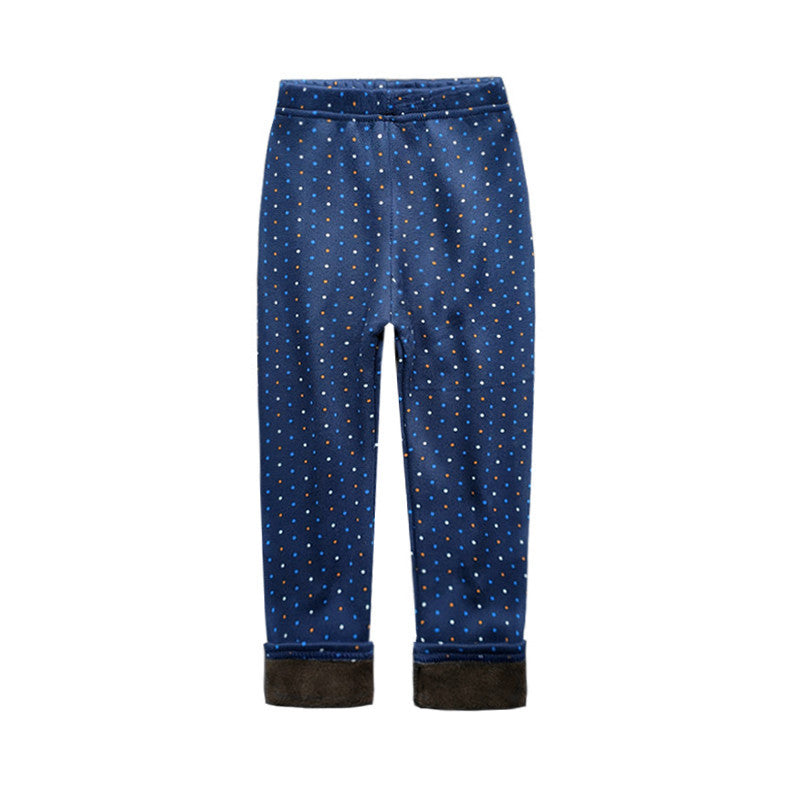 Fleece-lined Thermal Leggings For Girls