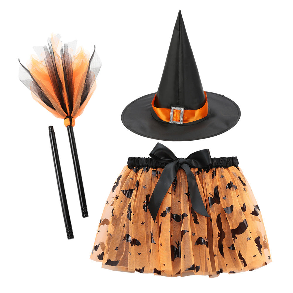 Printed Mesh Skirt & Accessories