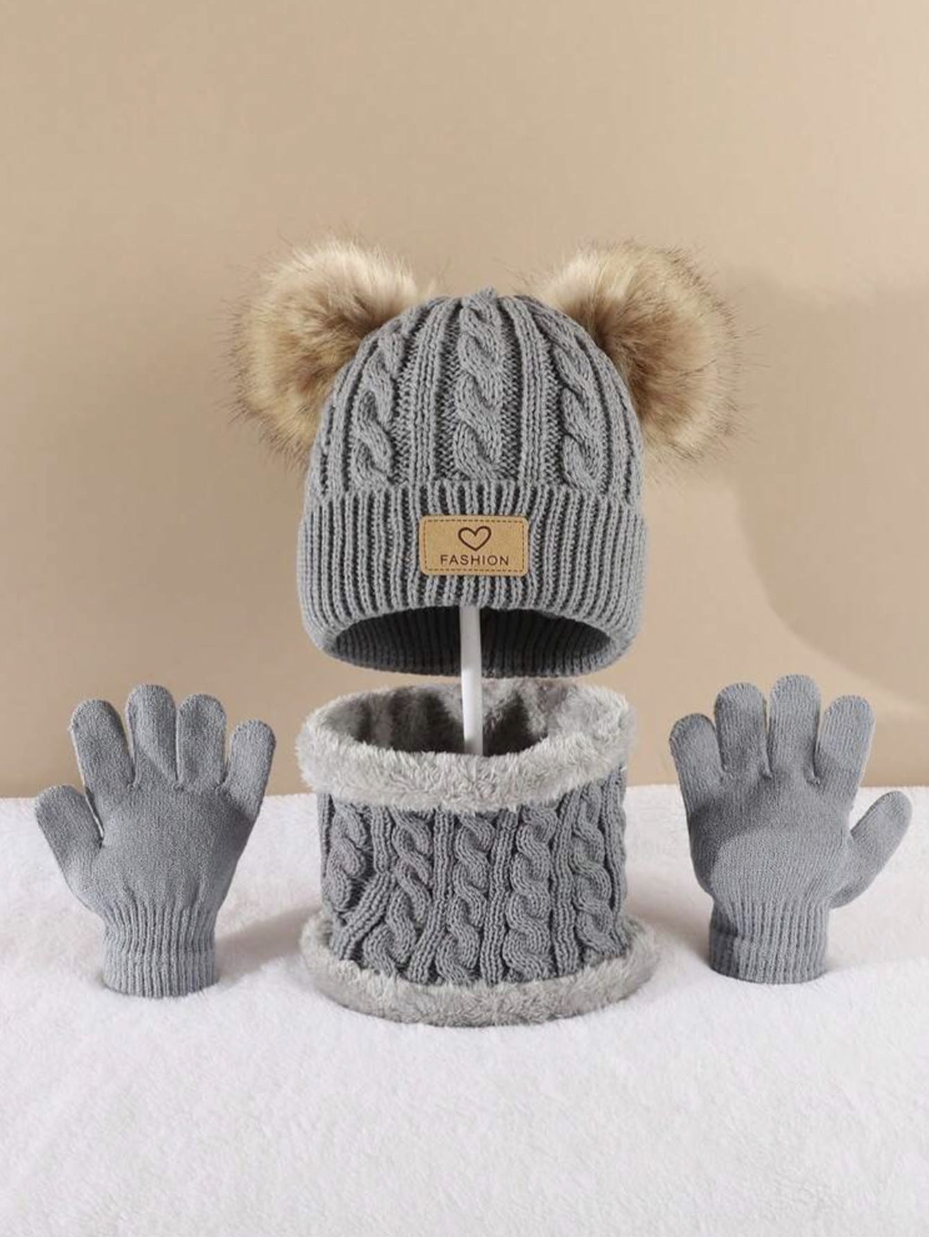 Children's Hat, Scarf & Gloves - 3PC Set