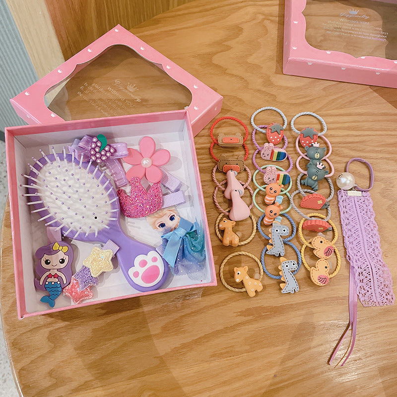 Girls' Hair Accessories Set 28-piece Gift Box Set