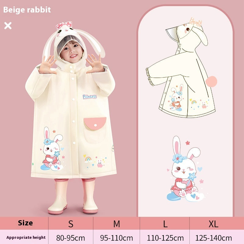 Children's Raincoat Schoolbag Poncho