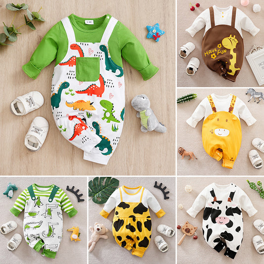 Baby Casual Jumpsuit Fake Two Pieces Jumpsuit