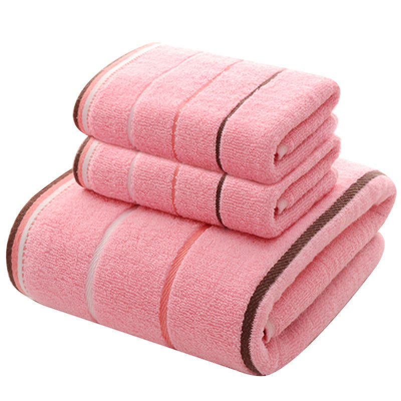 Cotton 3pc Towel Veneer Cloth Thickened Hotel Bath Towel Embroidery, Gift For Mom