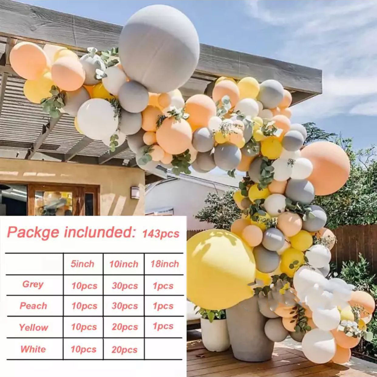 Retro Colored Irregular Balloon Arch Garland Kits, Multiple Kits Available