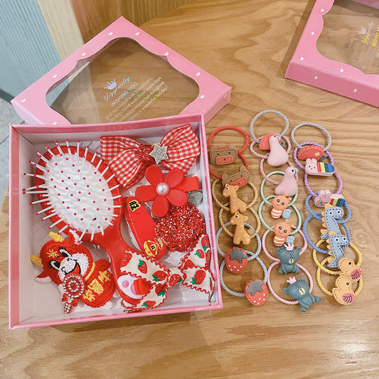 Girls' Hair Accessories Set 28-piece Gift Box Set