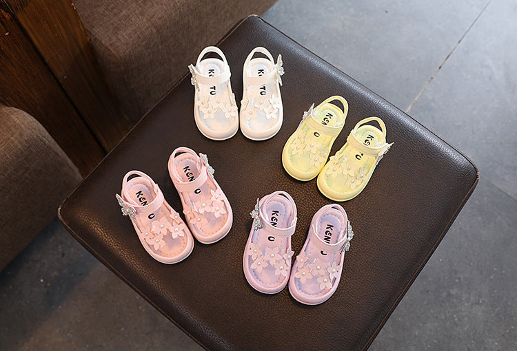 Baby/Toddler Girls' Princess Sandals, Non-slip Soft-soled Children's Shoes