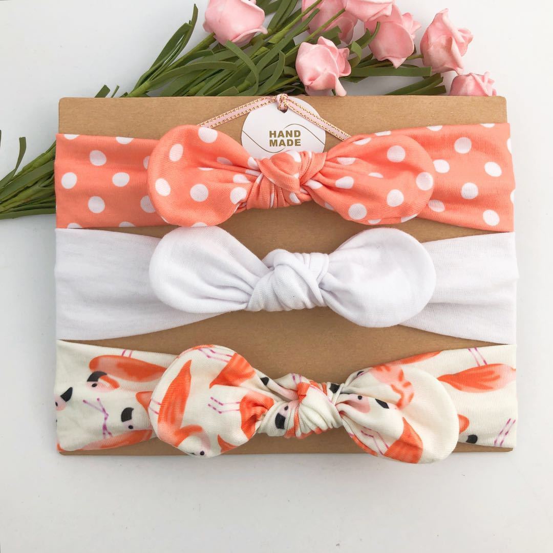 Children's Printed Headband 3pc Set