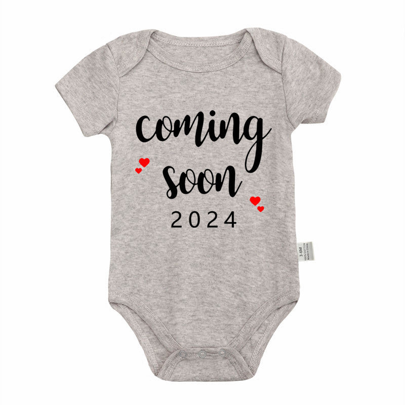 Announced Pregnancy 2024 Newborn Baby Onesie Pure Cotton Boy & Girl