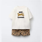 Summer Boys' Cartoon Shorts Set