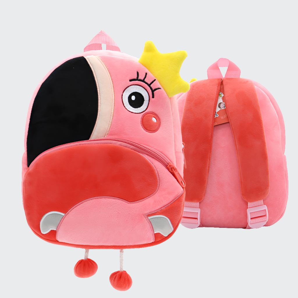 Plush Backpacks Kindergarten Cartoon School Bags Children Animal Toy Bag