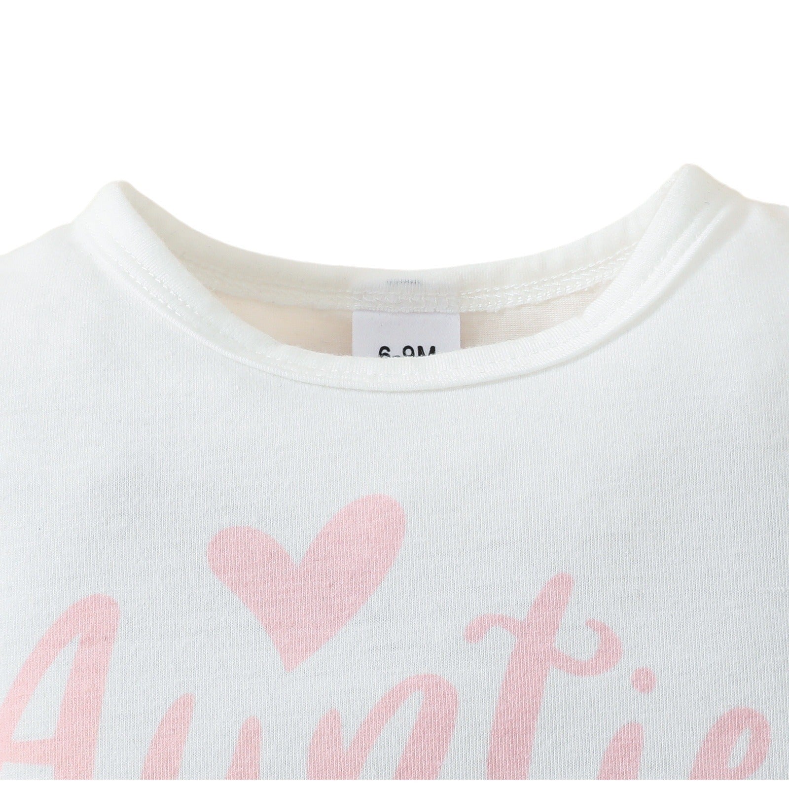 2024 Summer Girls' Letter Printing Onesie Set