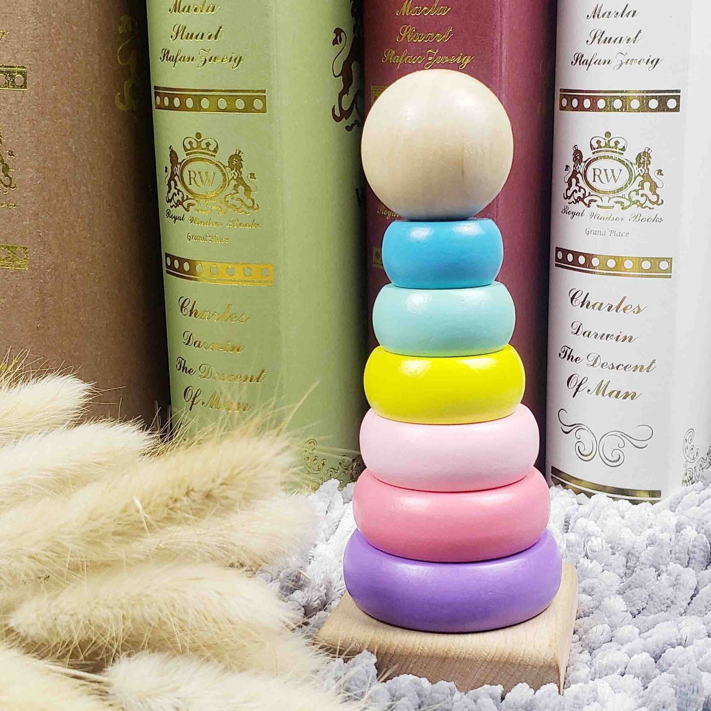 Rainbow Stacking Ring Tower