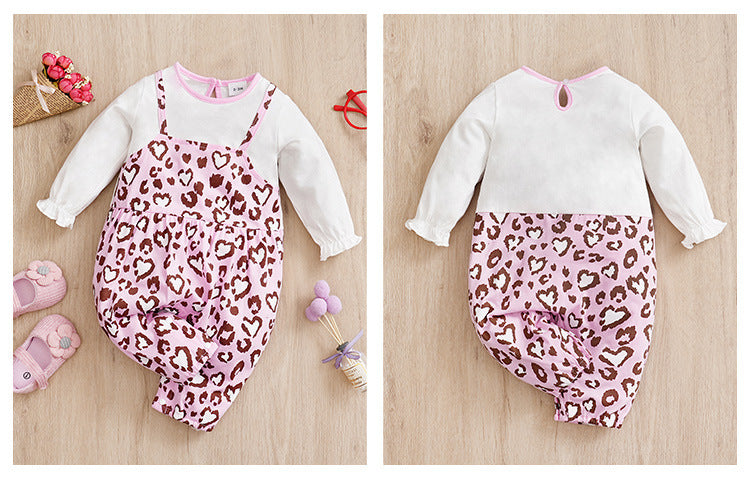 Baby Casual Jumpsuit Fake Two Pieces Jumpsuit