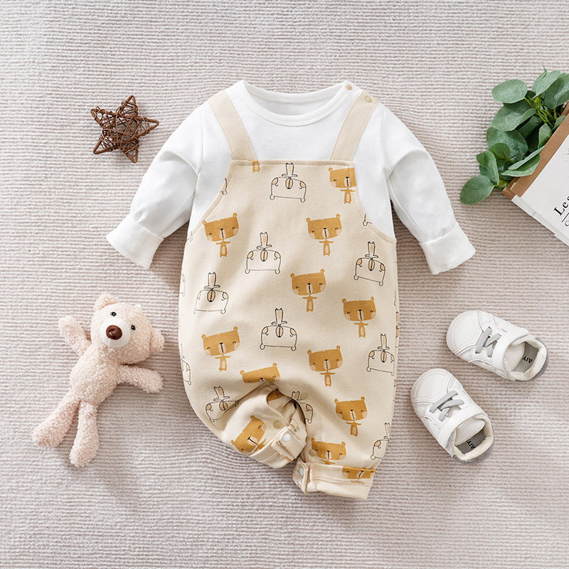 Baby Casual Jumpsuit Fake Two Pieces Jumpsuit