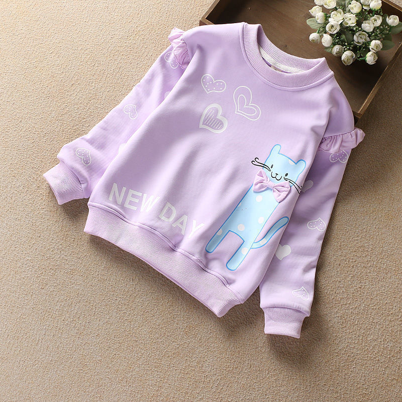 Girls' Double Layer Fleece Sweater