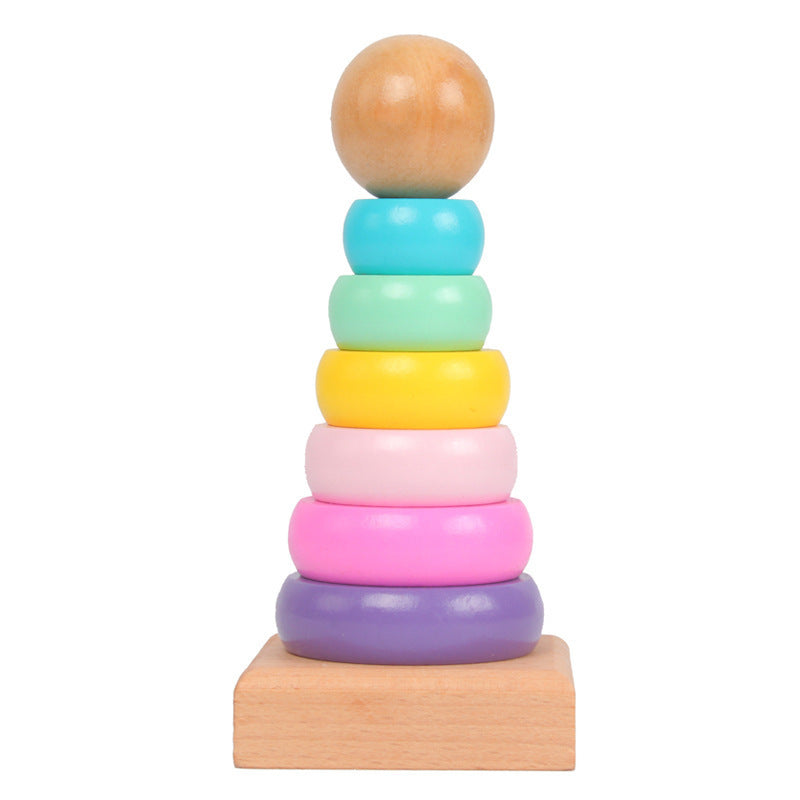 Rainbow Stacking Ring Tower