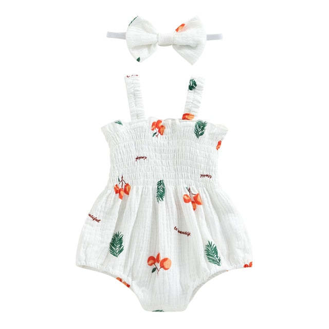 Baby/Toddler Girls' Summer Onesie & Headband 2pc Set