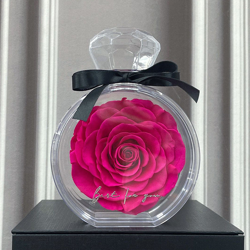 Flower Ornament Transparent Cover Dried Rose Gift Box