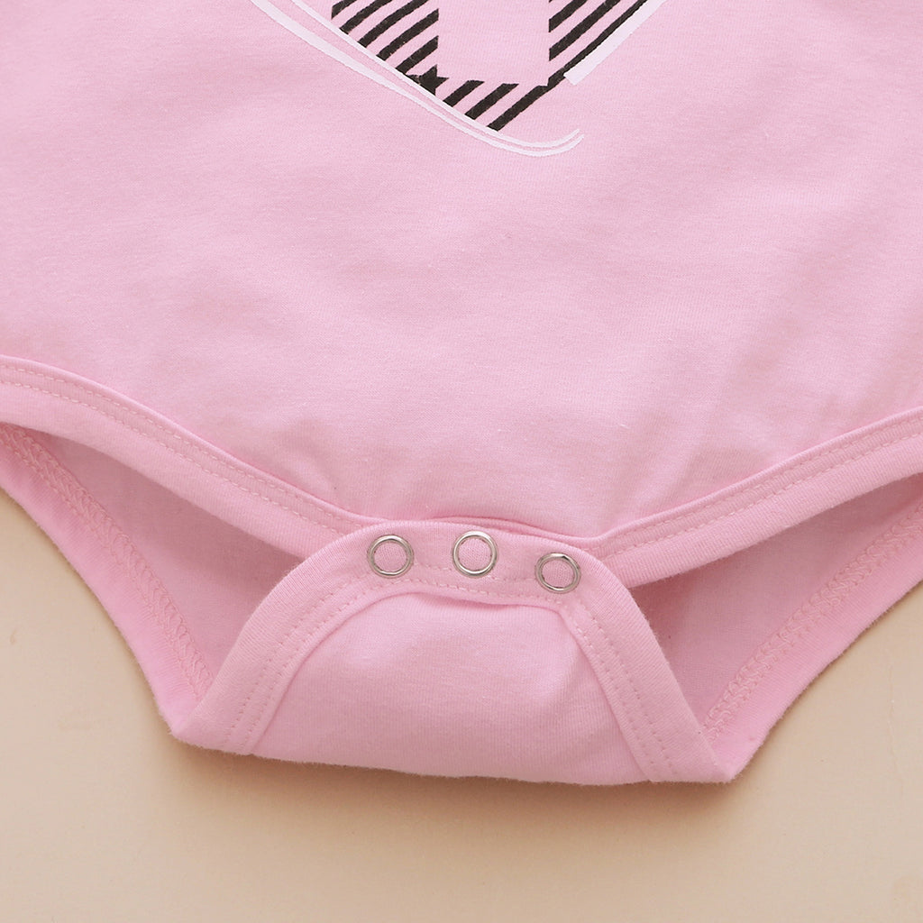 Baby Valentine's Day Long Sleeve Jumpsuit Pants 3pc Set