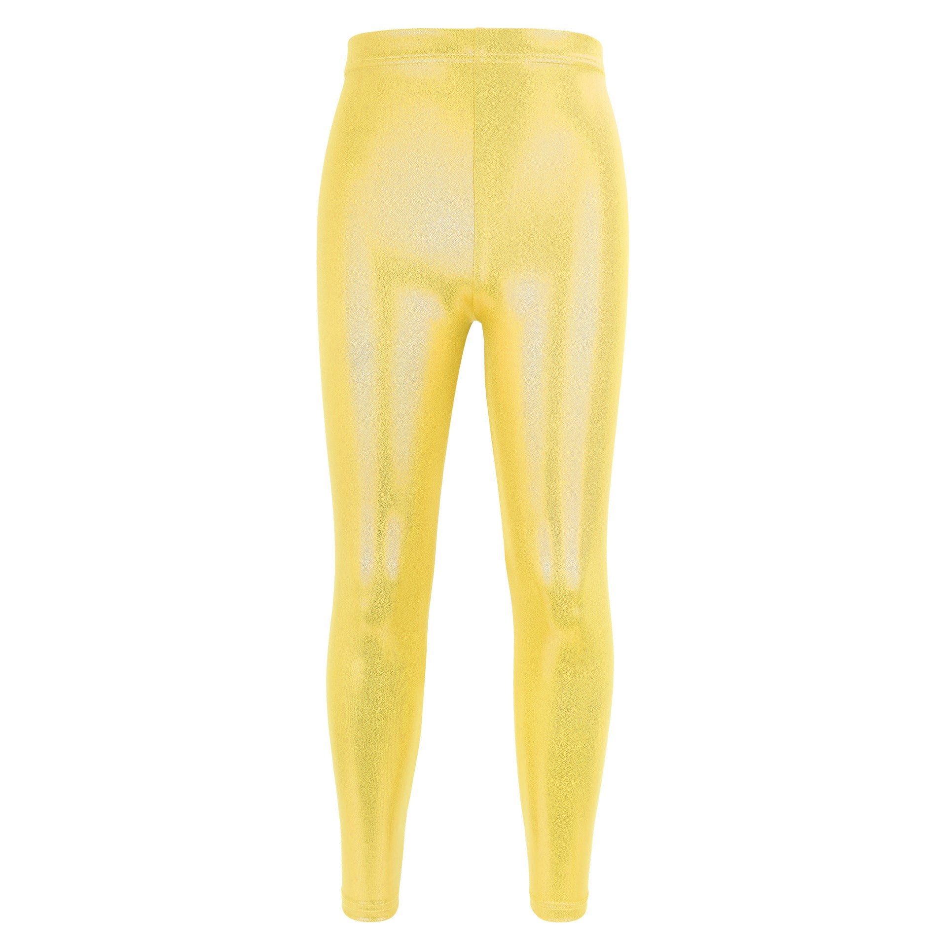 Bright Bronzing Children's Dance High Elastic Breathable Yoga Pants