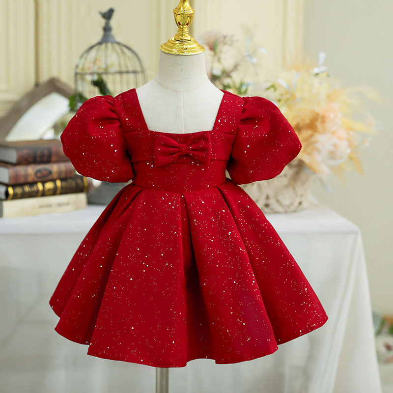 Baby Zhuazhou Umbrella Red Princess Dress