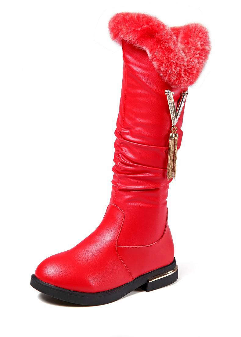 Girls' Winter Fashion Knee-high Martin Boots