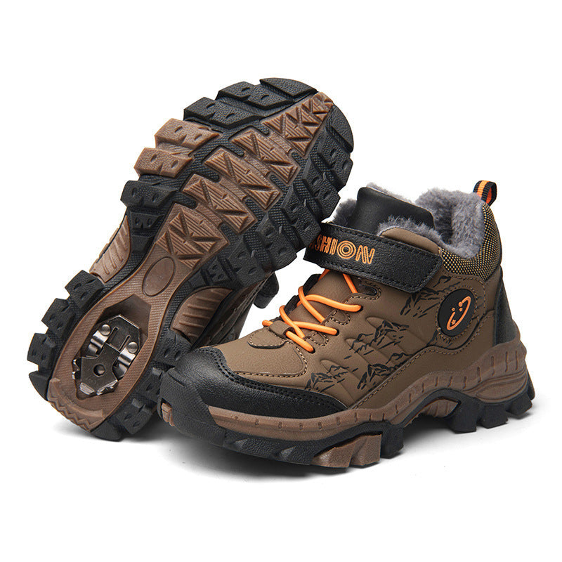 Boys' Large Cotton Hiking Shoes