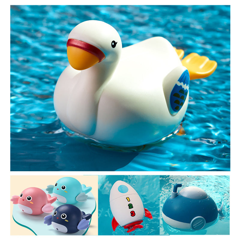 Goose Dolphin Swimming Wind-up Clockwork Infant Water Toys