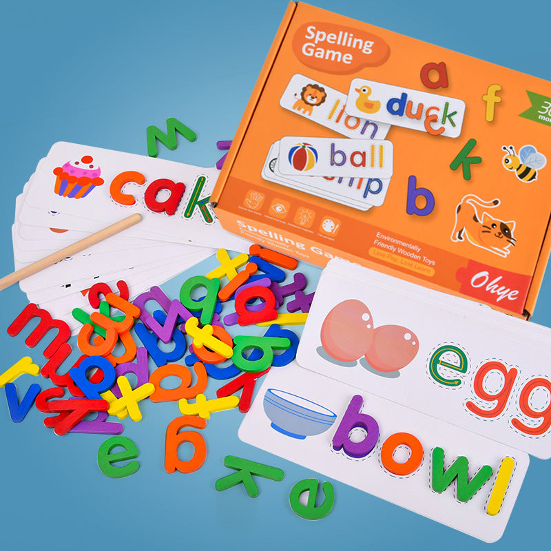 Early Education 26 English Letter Spelling Cards, Educational Toys