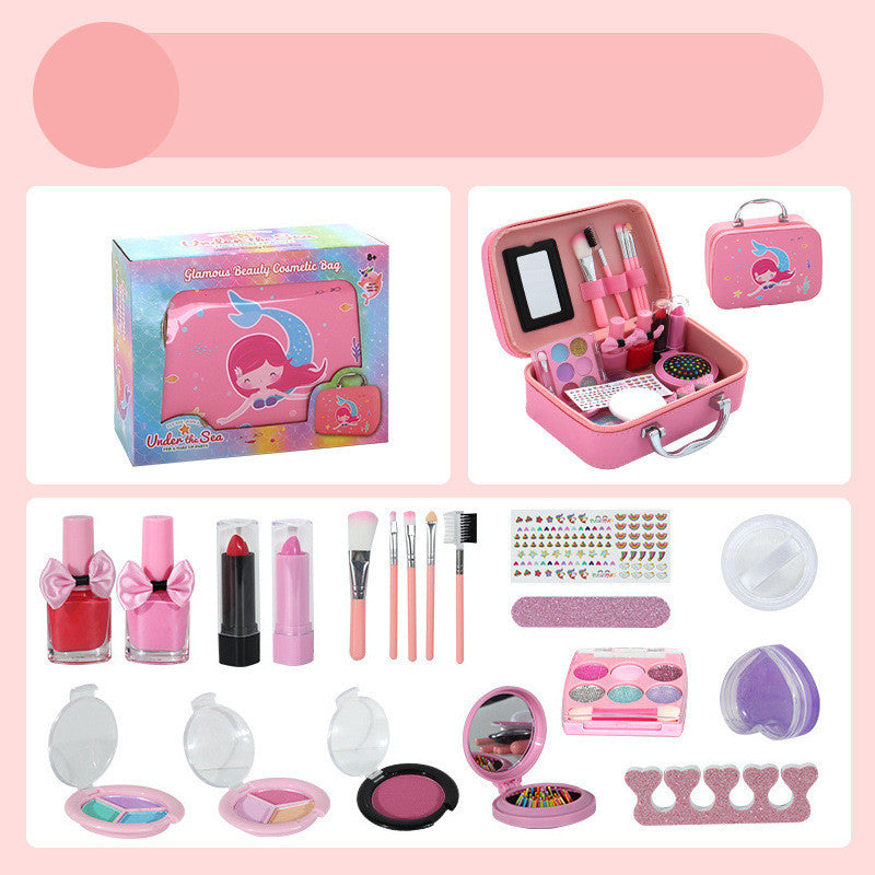 Children's Cosmetics Toy Set, Girls Make-up Kit