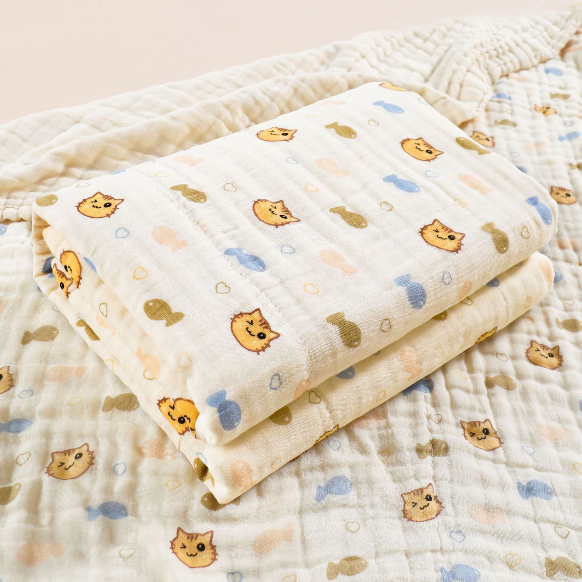 Baby/Toddler Printed Pure Cotton Gauze Blanket