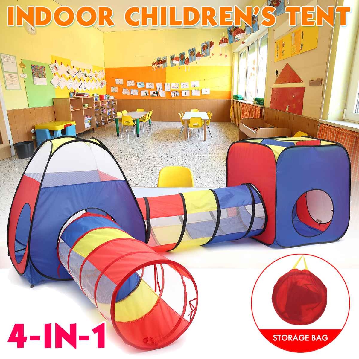 Children's Indoor/Outdoor Ball Pit, Tunnels & Play Tent