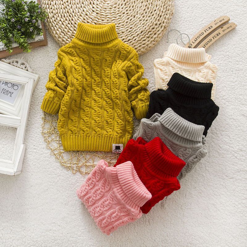 Children's Plush Thick Knitted Sweater