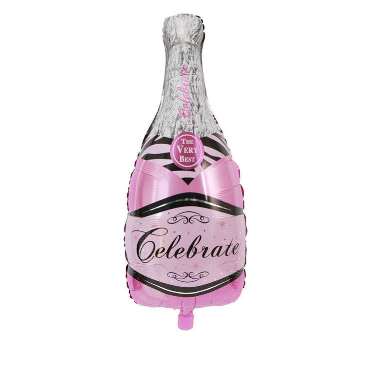 Creative Large Champagne Gin Bottle Balloon