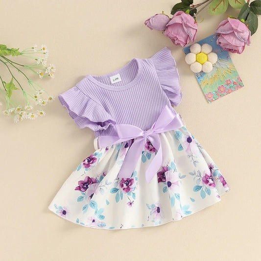 Girls Dress Summer Sleeveless Digital Printing