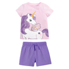 Summer New Style Short-Sleeve Kids Set Cotton Girls Set