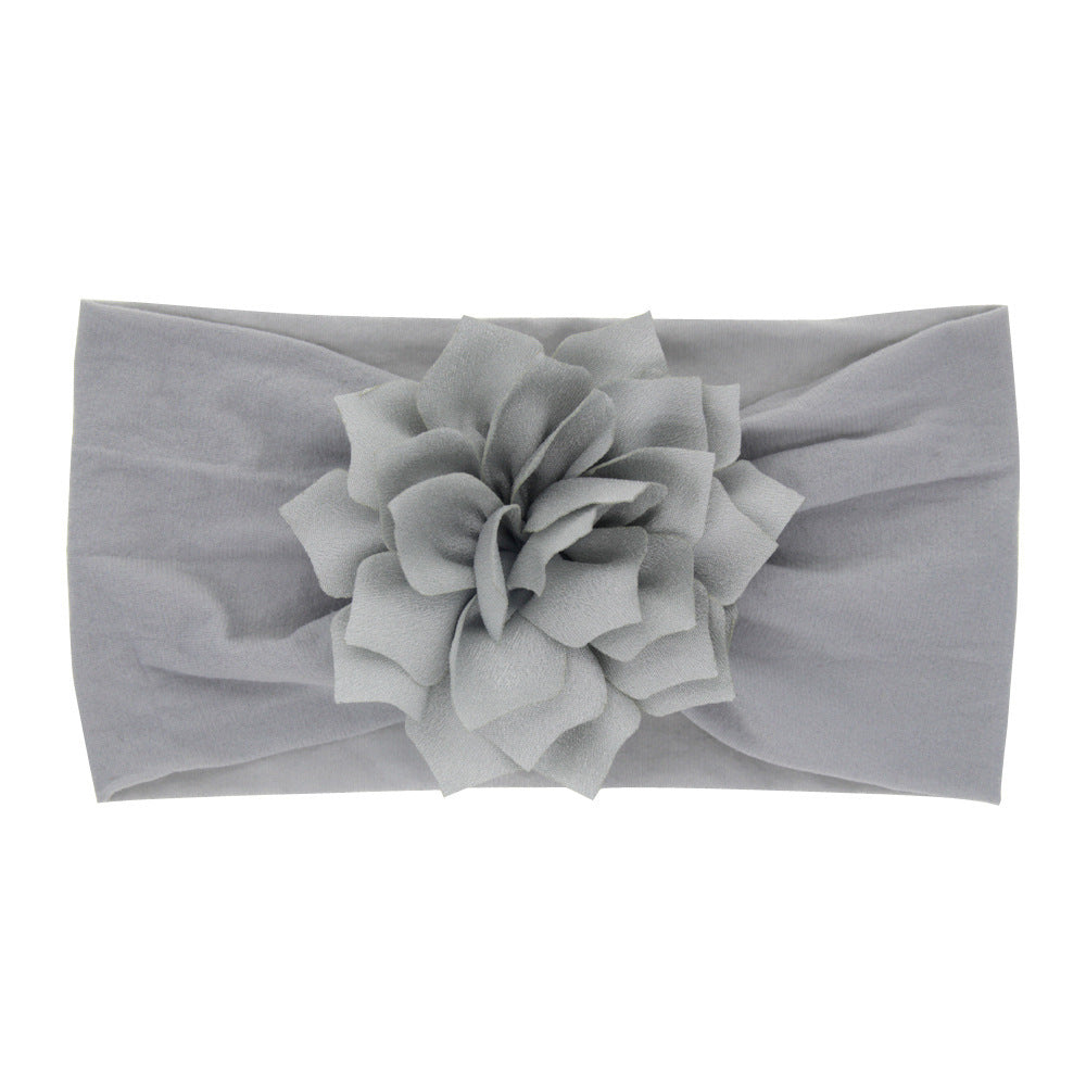 Nylon Lotus Leaf Flower  Hairband, Comes In Multiple Colors