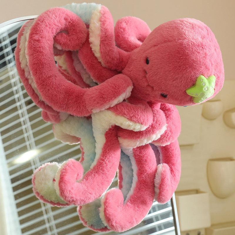 Octopus Plush Toy With Suction Cup Cute Oversized Tentacles