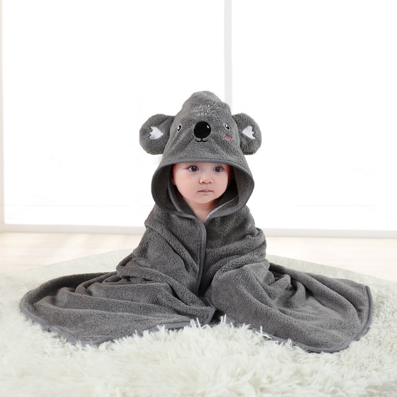 Baby Animal Swaddling Hooded Blanket