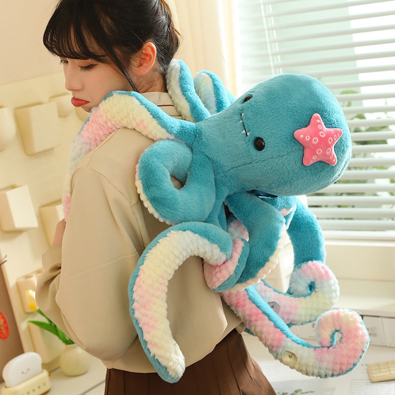 Octopus Plush Toy With Suction Cup Cute Oversized Tentacles