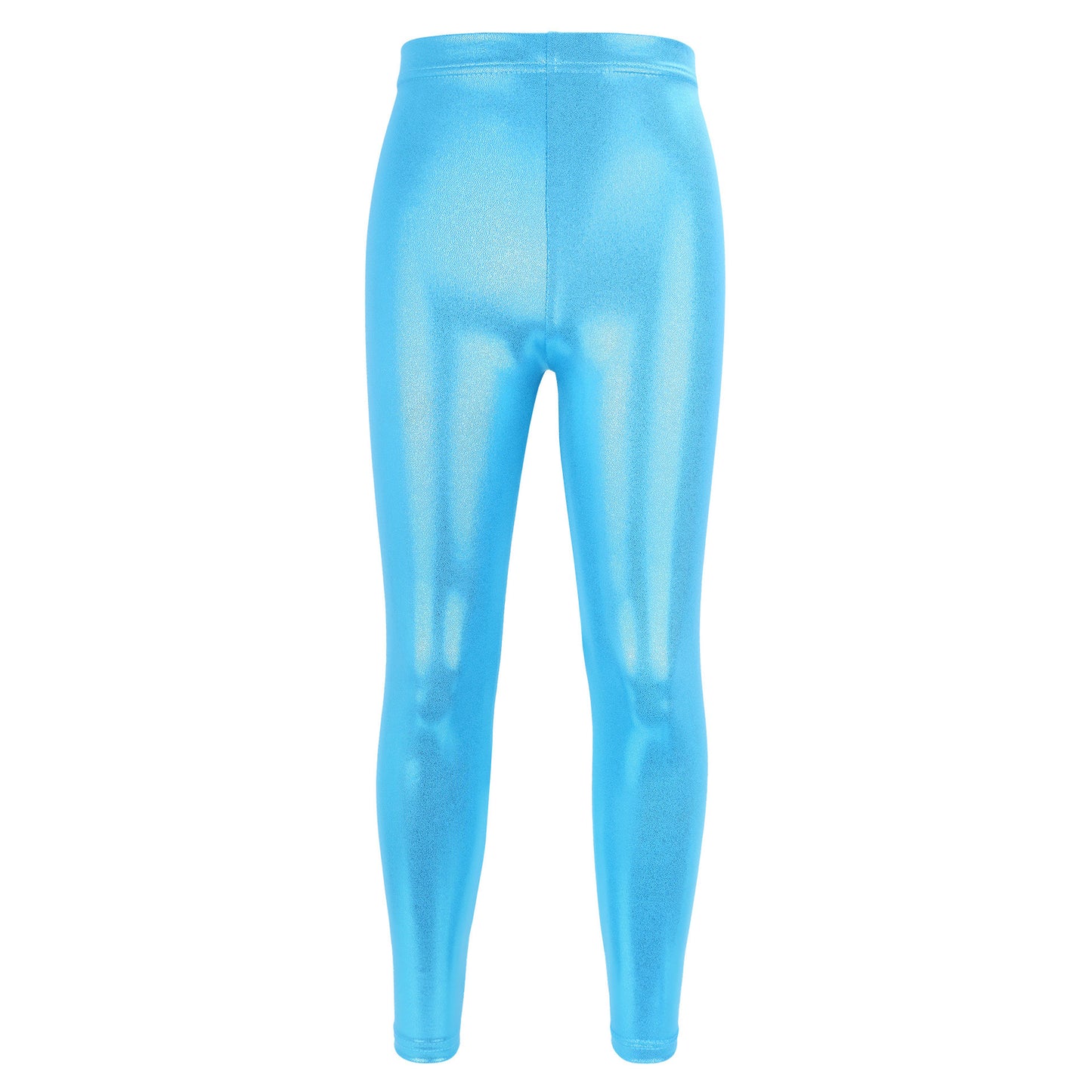 Bright Bronzing Children's Dance High Elastic Breathable Yoga Pants