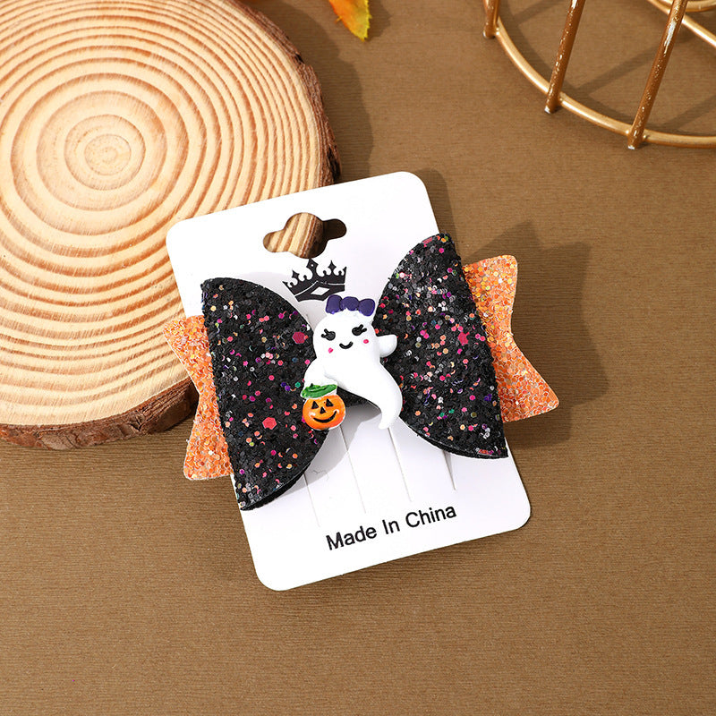 Halloween Barrettes Ghost Festival Party Festival Accessories