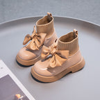 Girl Bow Princess Style Leather Boots