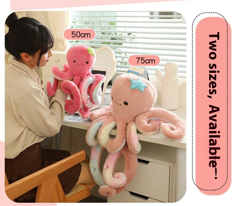 Octopus Plush Toy With Suction Cup Cute Oversized Tentacles