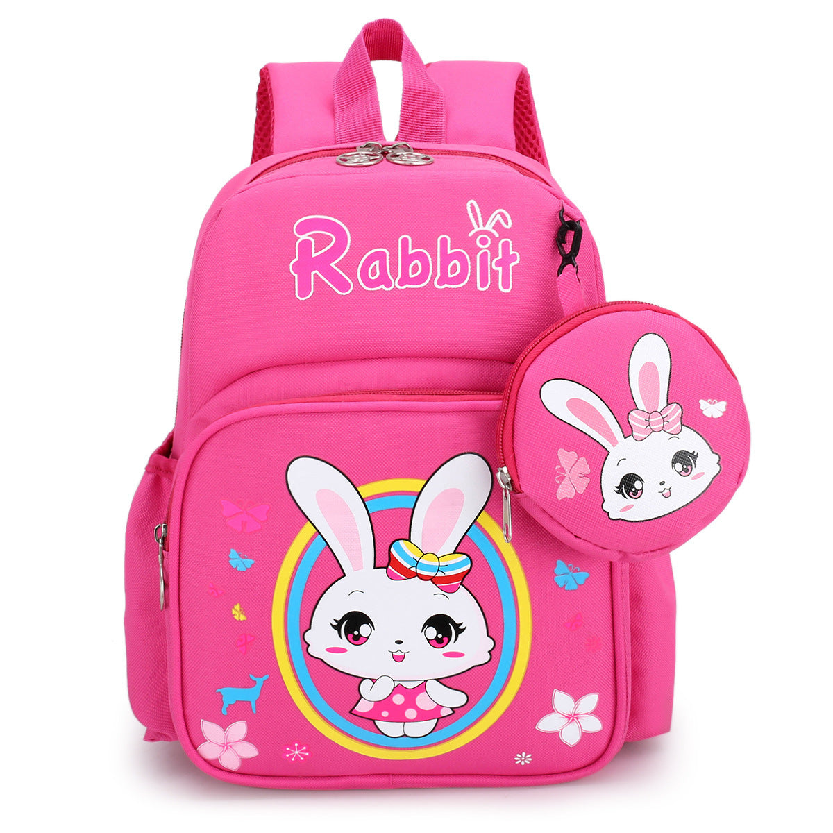 Children's Printed Schoolbag Backpack With Coin Purse