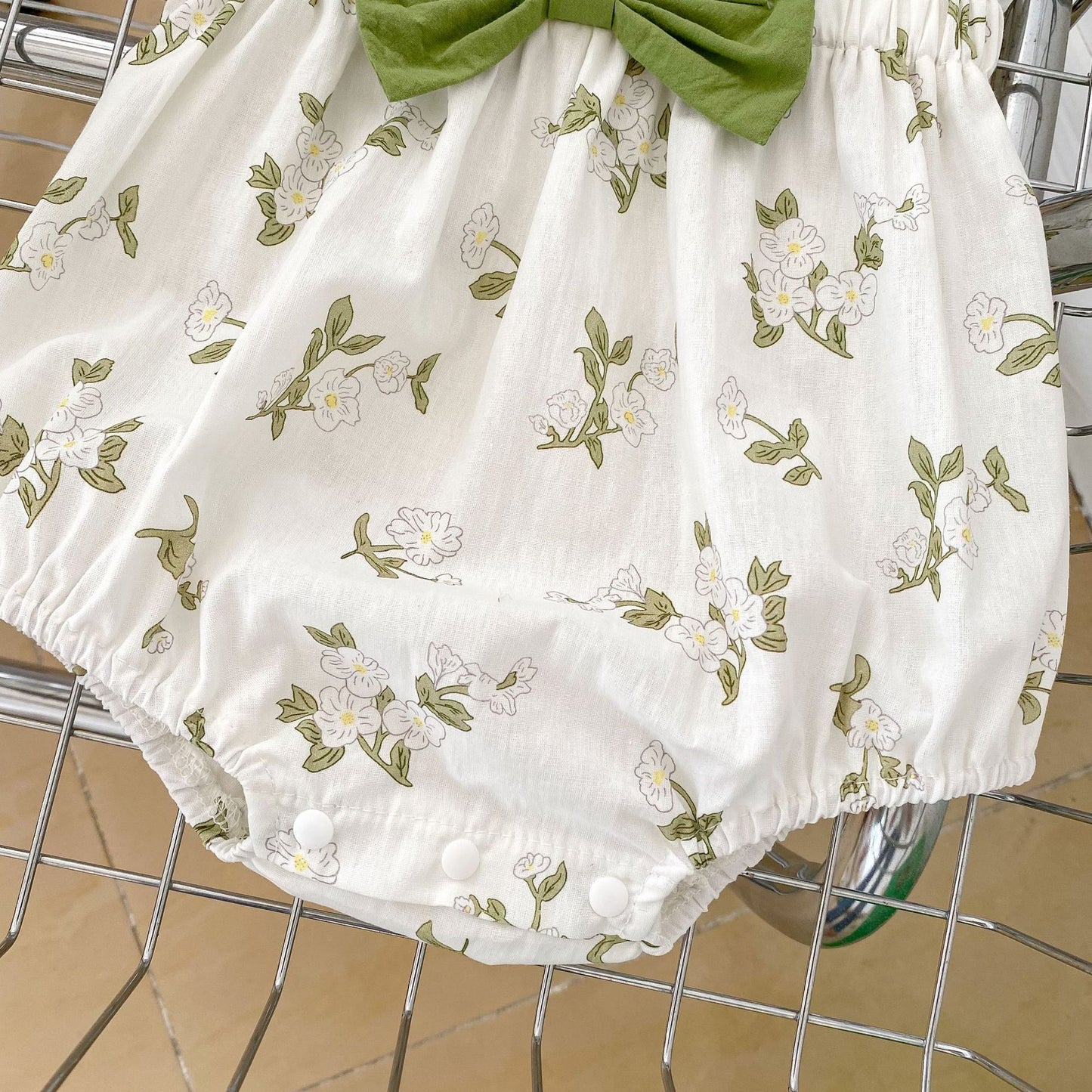 Fashion Girls Flower Clothing Baby Romper