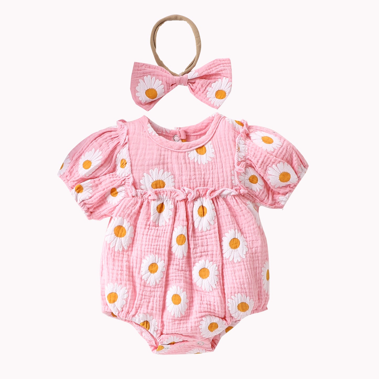 Baby Girl Summer Sunshine Onesie 2pc Set