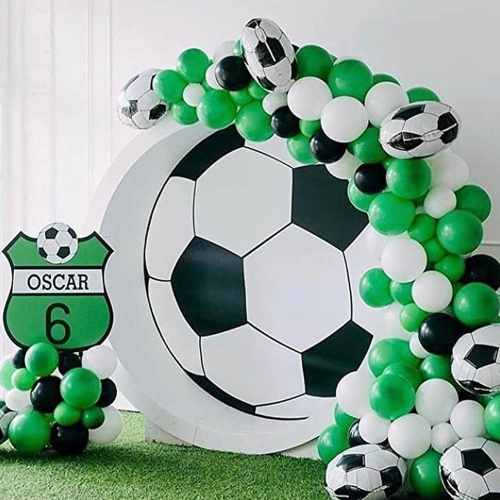 Scene Layout, Background Decoration, Football Latex Balloon Combination Kits